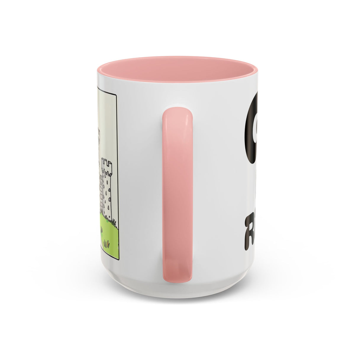 God Is My Refuge — Castle Accent Coffee Mug — 11/15oz Christian Inspirational Gift