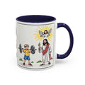 Stand Strong in Your Faith II — Accent Coffee Mug — Inspirational Christian Scripture Gift (11/15 oz)