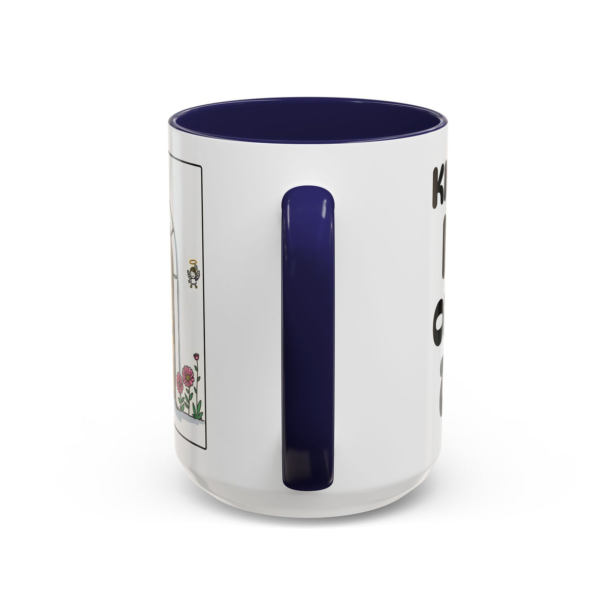 Knock And I WILL OPEN the DOOR — Illustrated Inspirational Accent Mug (11/15oz)