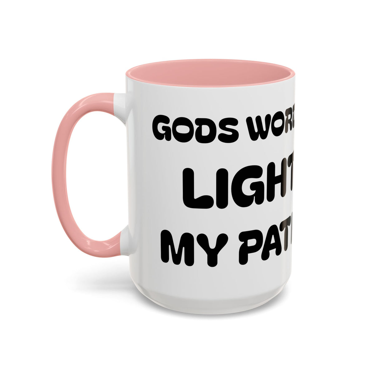Gods Words Light My Path — Accent Coffee Mug