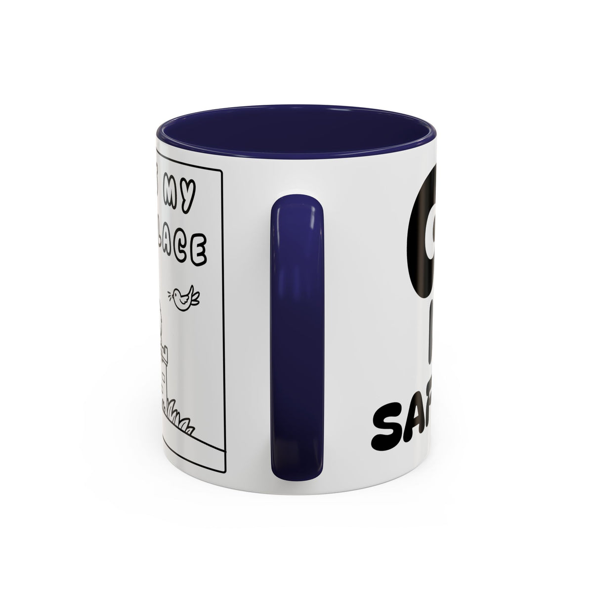 God Is My Safe Place — Christian Accent Coffee Mug —  Inspirational Coffee Cup