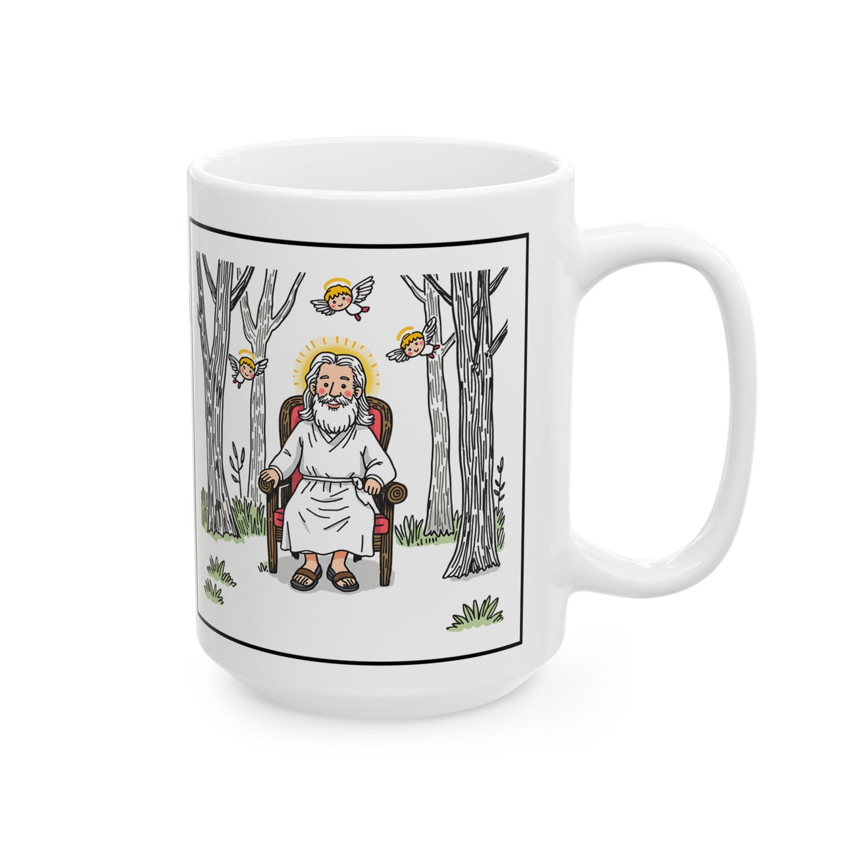 God Waiting To Talk To You — Ceramic Mug  — Coffee Cup (11oz & 15oz)