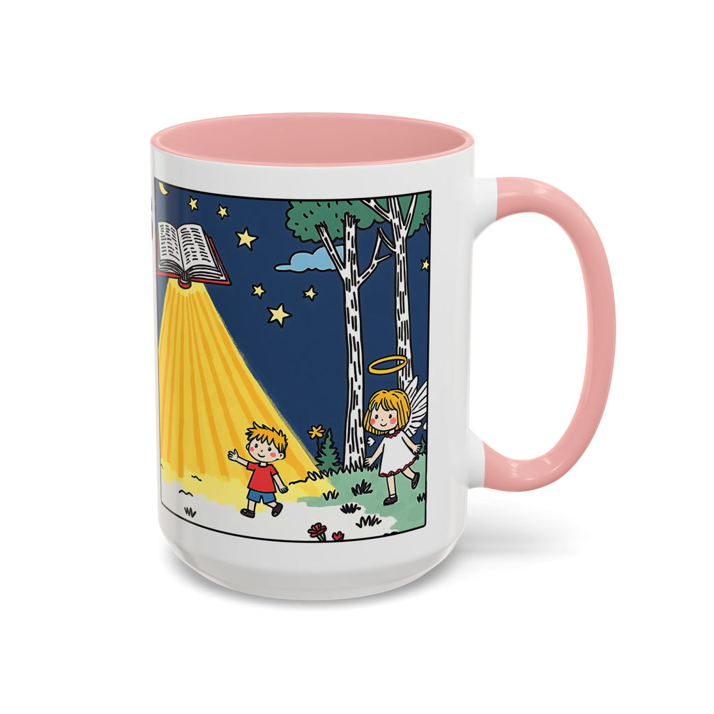 Gods Words Light My Path — Accent Coffee Mug
