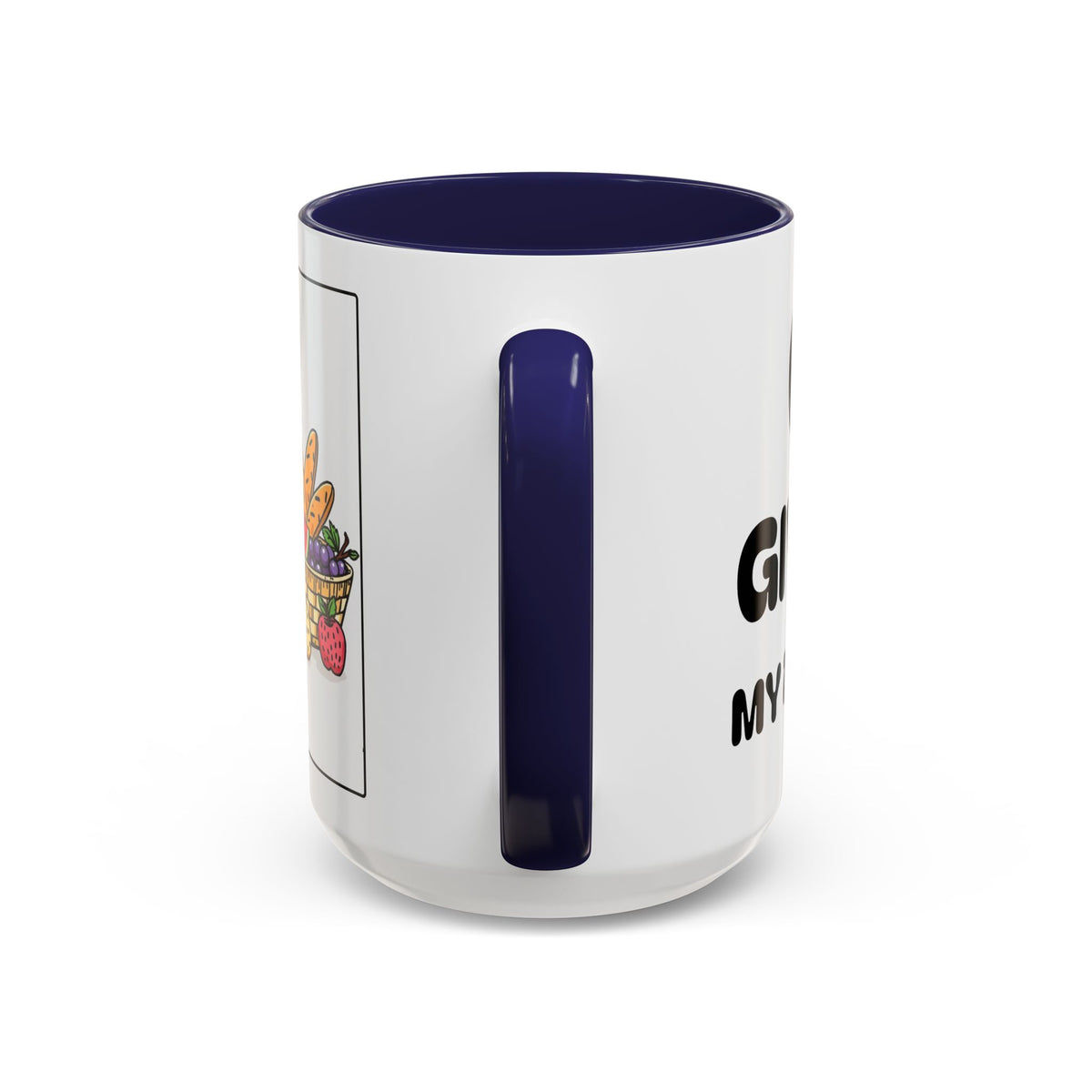 God Gives Me My Daily Bread II Daily Bread — Accent Coffee Mug —  Inspirational Christian Mug