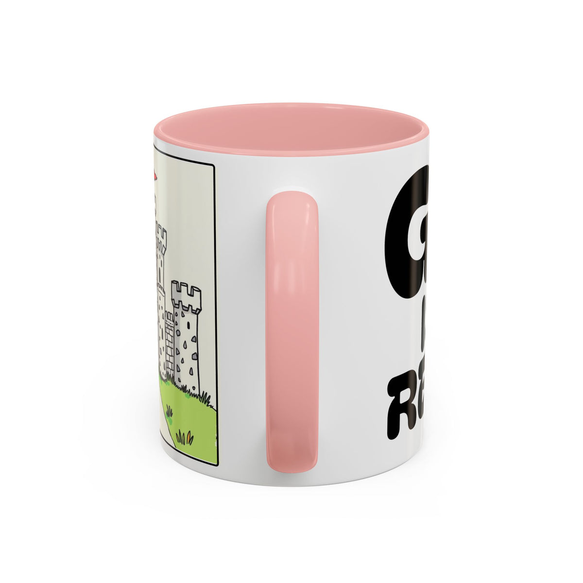 God Is My Refuge — Castle Accent Coffee Mug — 11/15oz Christian Inspirational Gift