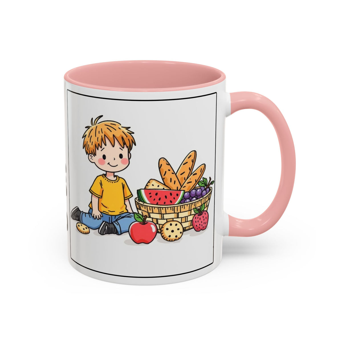 God Gives Me My Daily Bread II Daily Bread — Accent Coffee Mug —  Inspirational Christian Mug