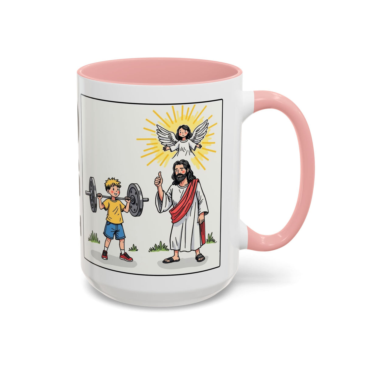 Stand Strong in Your Faith II — Accent Coffee Mug — Inspirational Christian Scripture Gift (11/15 oz)