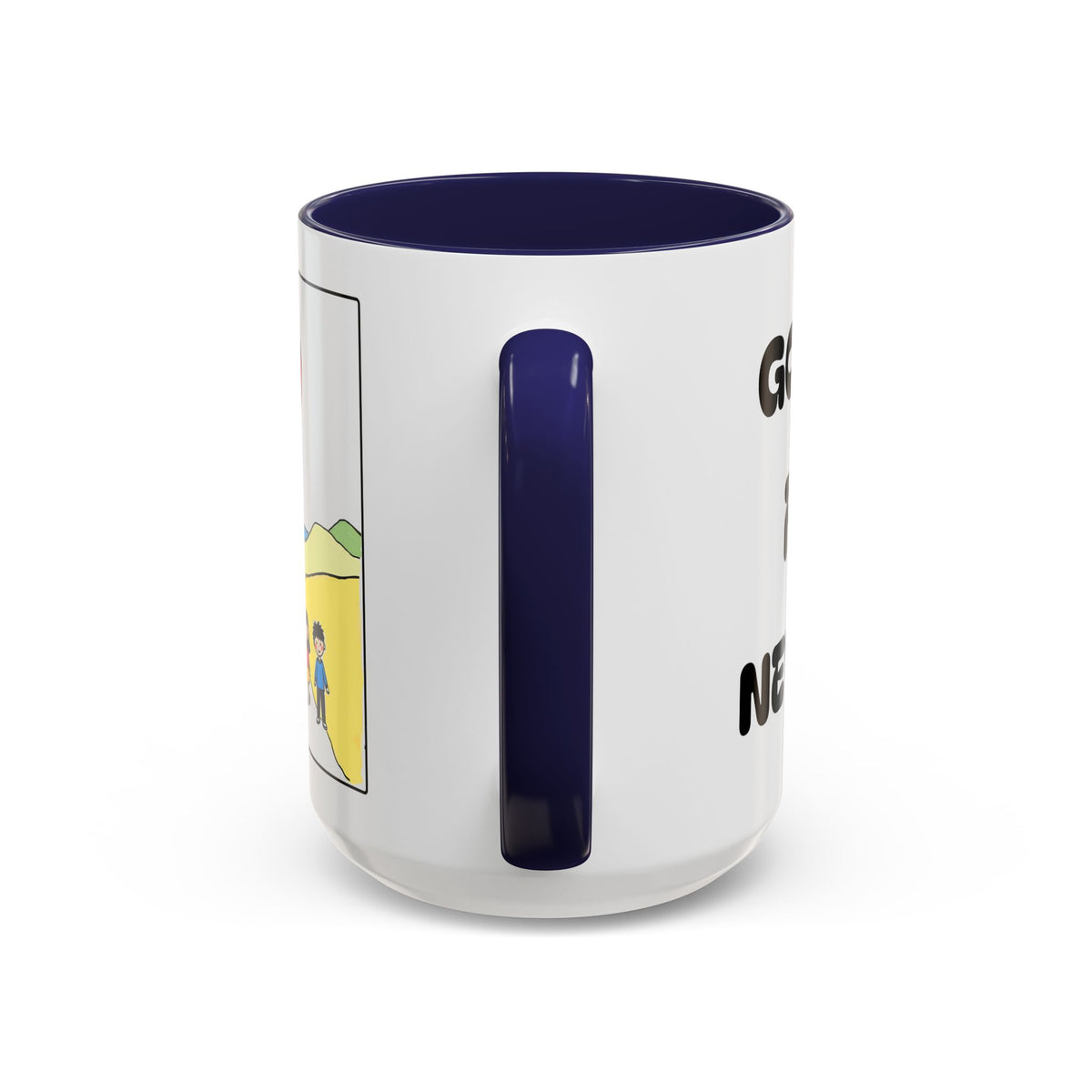 Gods Love For US Never Ends — Inspirational Accent Mug —  (11/15oz)