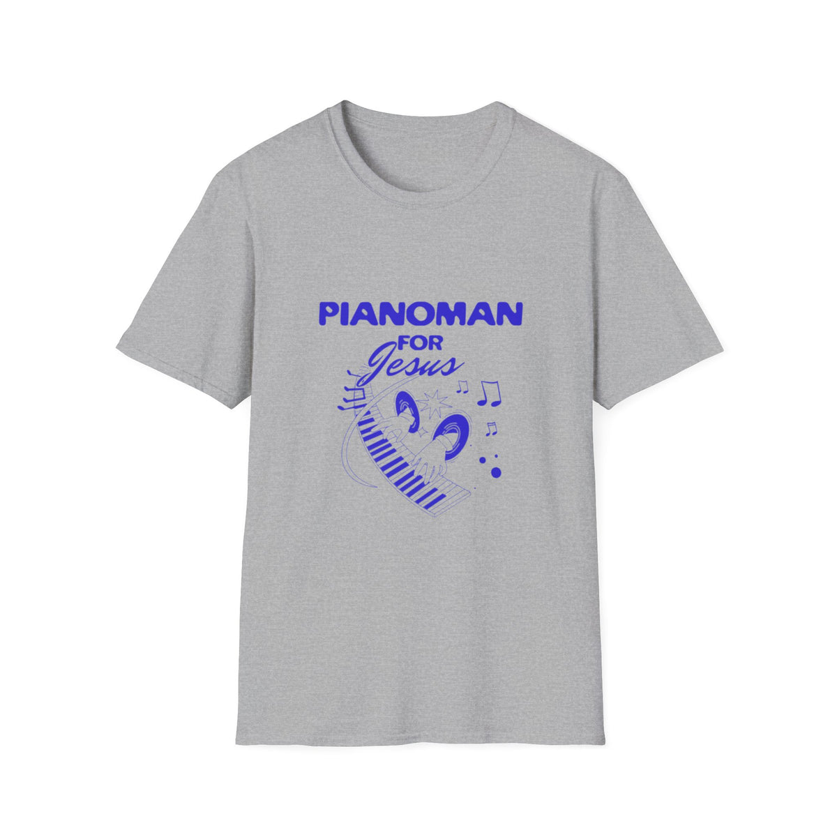 Pianoman for Jesus T-Shirt — Christian Musician Tee