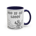 God Is My Light —  Accent Coffee Mug — Inspirational Christian Faith Mug (11/15oz)