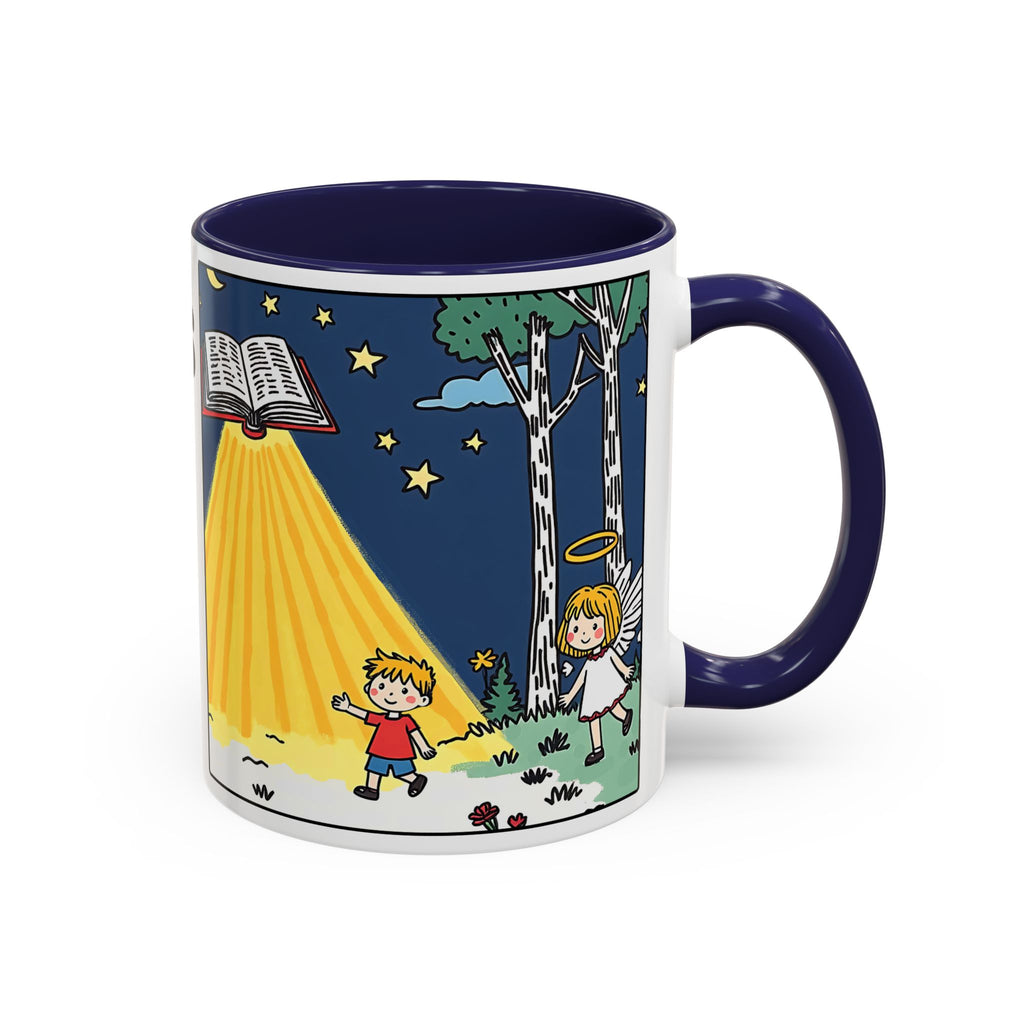 Gods Words Light My Path — Accent Coffee Mug