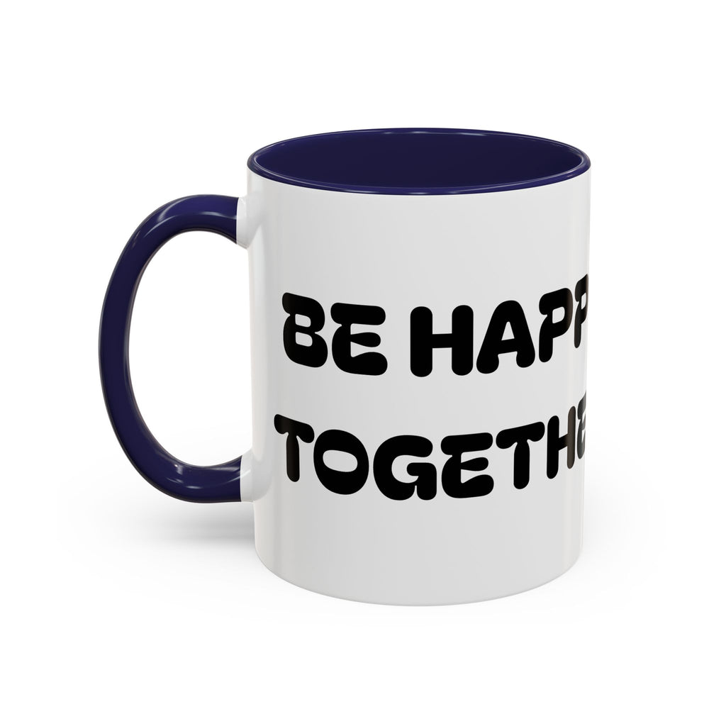Be Happy Together — Accent Coffee Mug — Kids Balloons Doves Ceramic Gift (11/15oz)