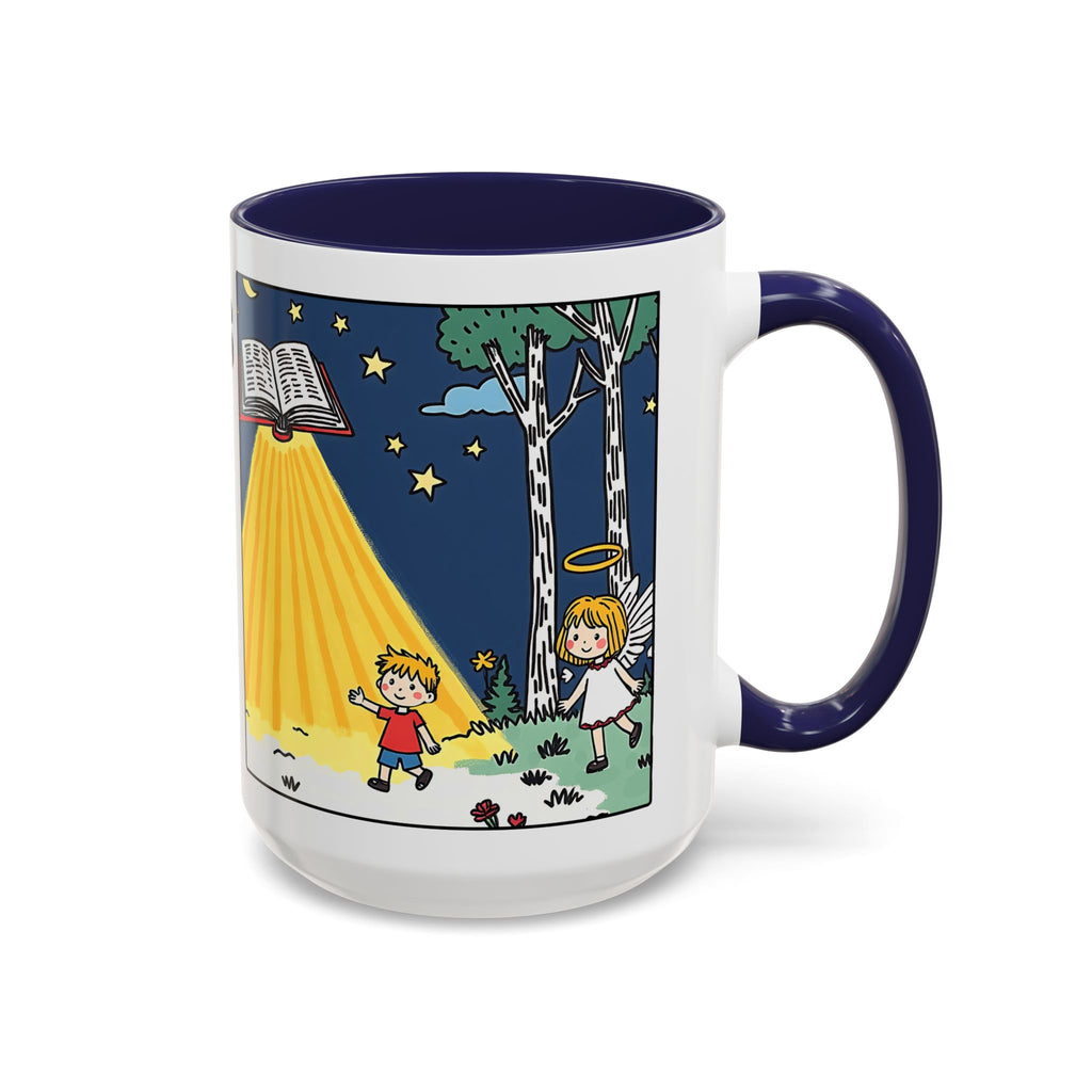 Gods Words Light My Path — Accent Coffee Mug