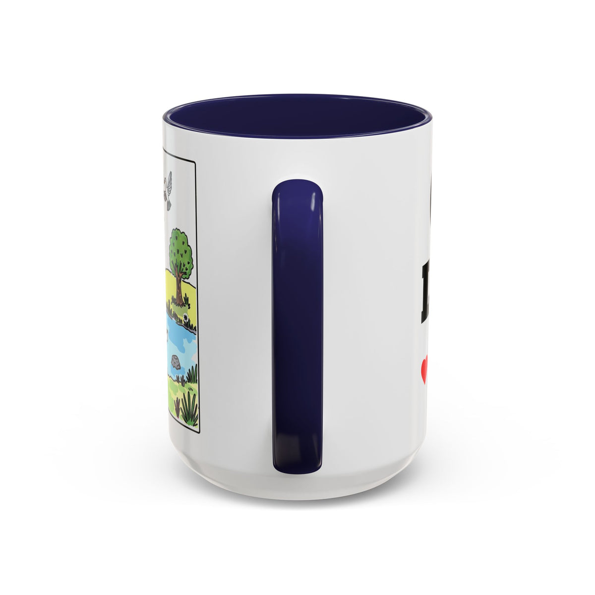 God Loves Me — Accent Coffee Mug —  Inspirational Kids Scene Ceramic Mug (11/15oz)