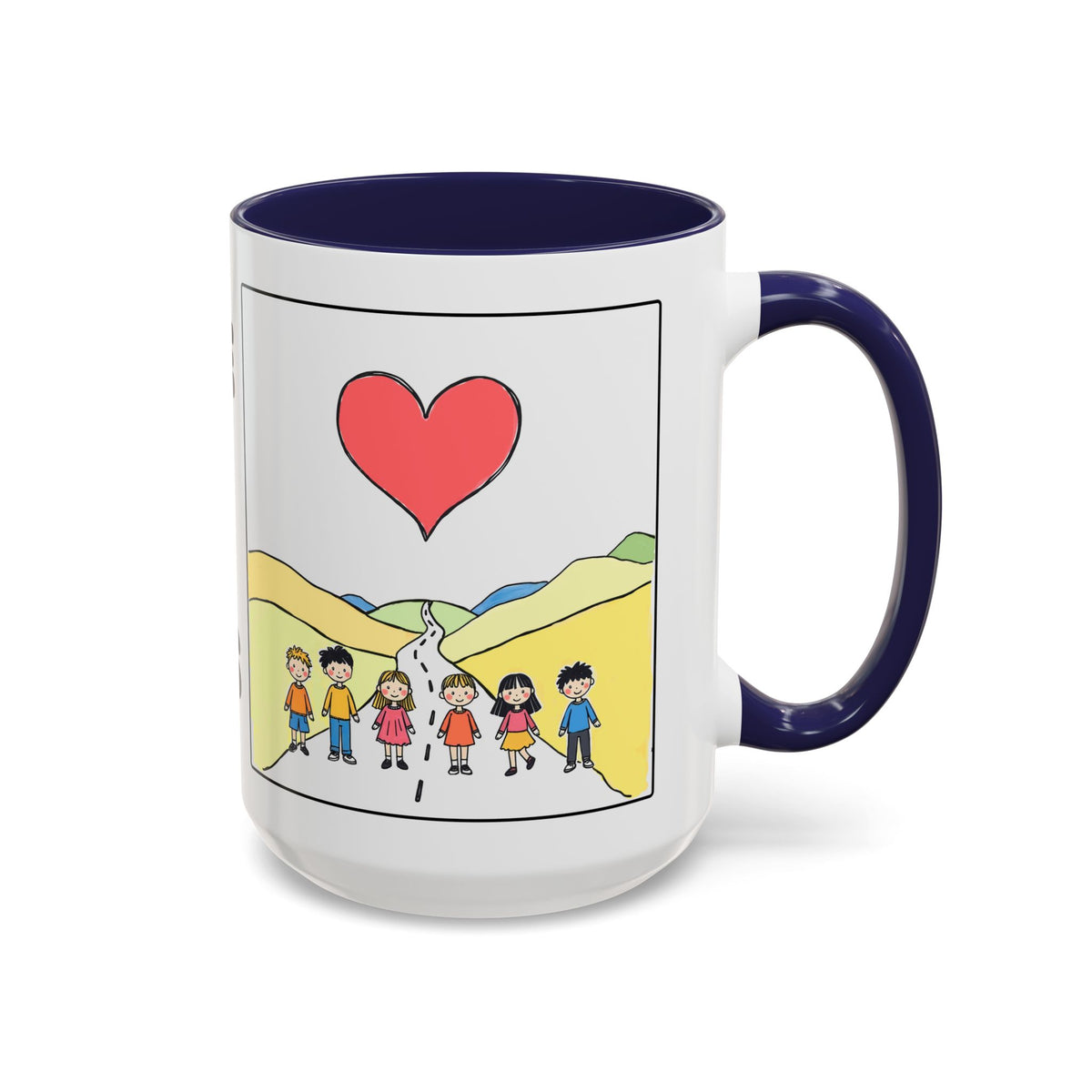 Gods Love For US Never Ends — Inspirational Accent Mug —  (11/15oz)