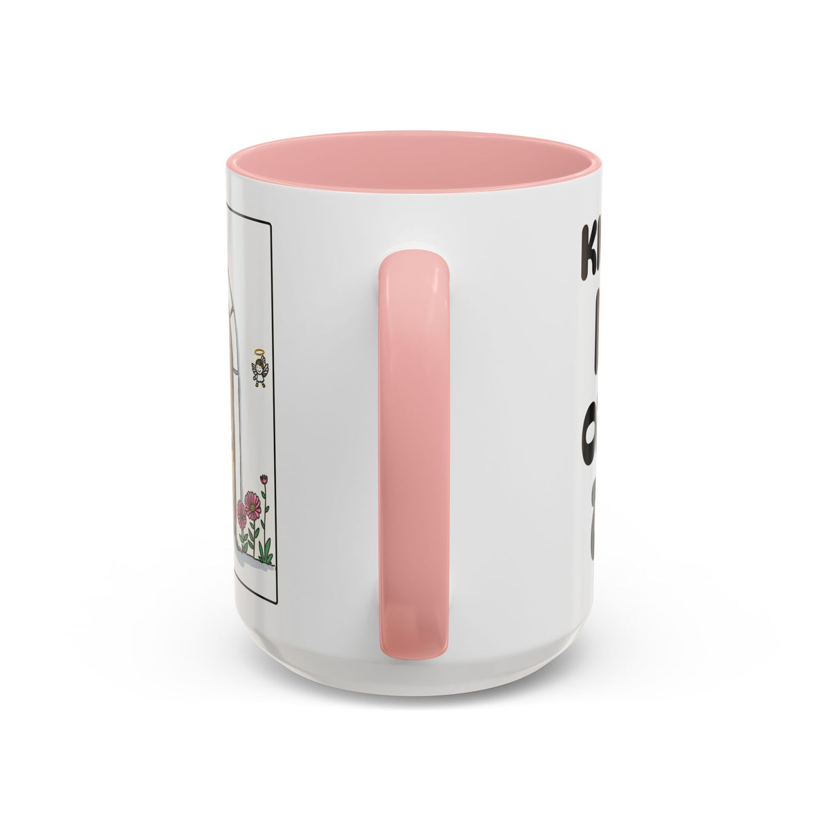 Knock And I WILL OPEN the DOOR — Illustrated Inspirational Accent Mug (11/15oz)