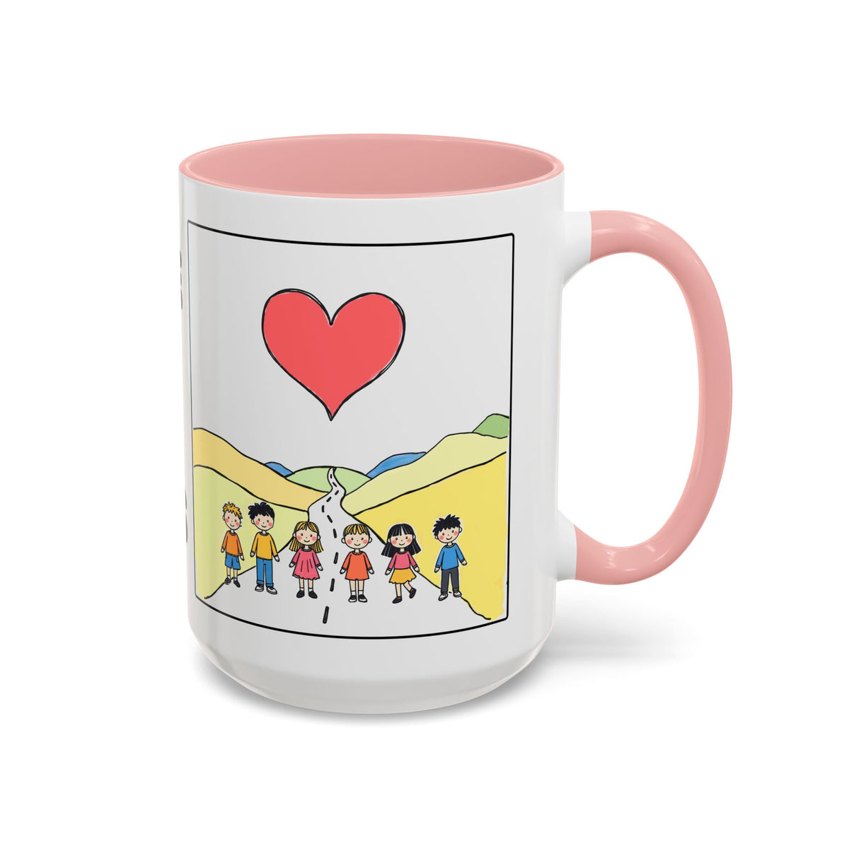Gods Love For US Never Ends — Inspirational Accent Mug —  (11/15oz)