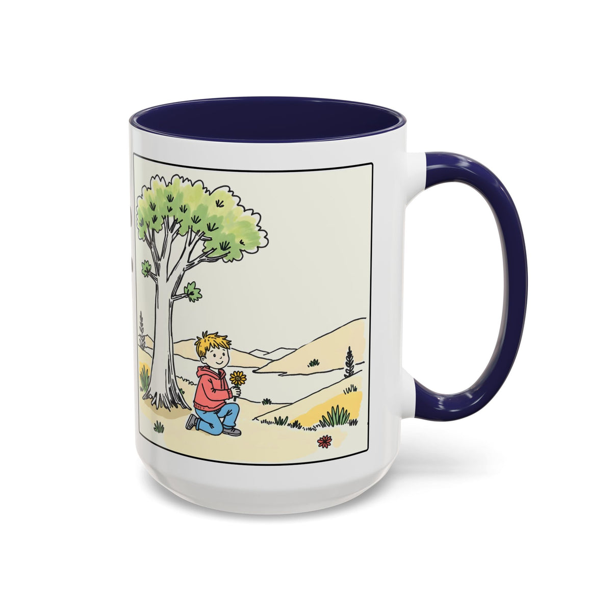 Be Still and Trust God II —  Accent Coffee Mug — Inspirational Christian Scripture Gift (11/15oz)
