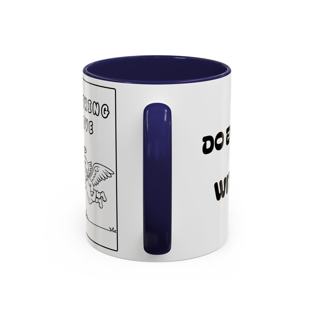 Do Everything With Love —  Accent Coffee Mug — Inspirational Kid-Friendly Ceramic Mug (11/15oz)