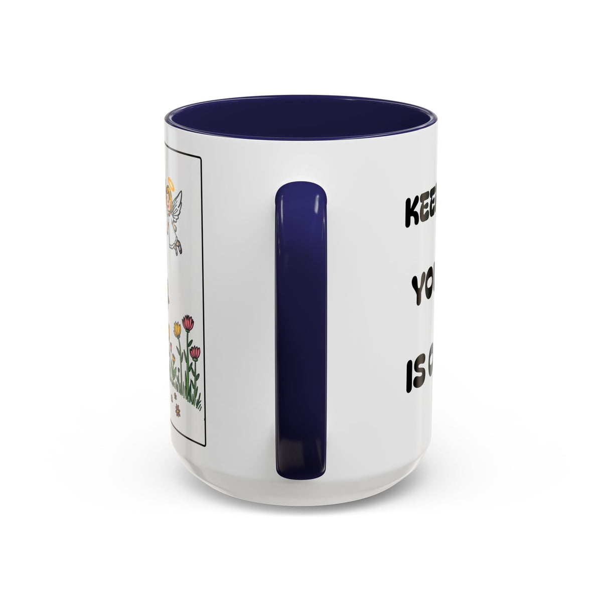 Keep Doing Good Your Harvest Is On It's Way — Accent Coffee Mug —  II - Christian Inspirational Angel Design (11/15oz)