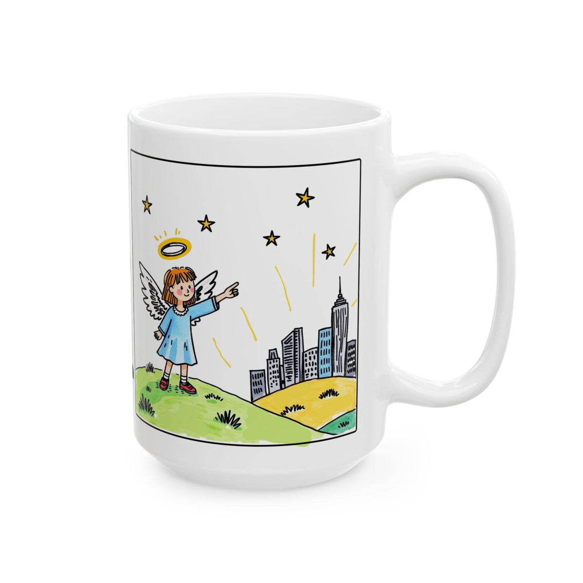 You Are That City on the Hill - Ceramic Mug – Inspirational Angel Quote Coffee Cup (11oz/15oz)