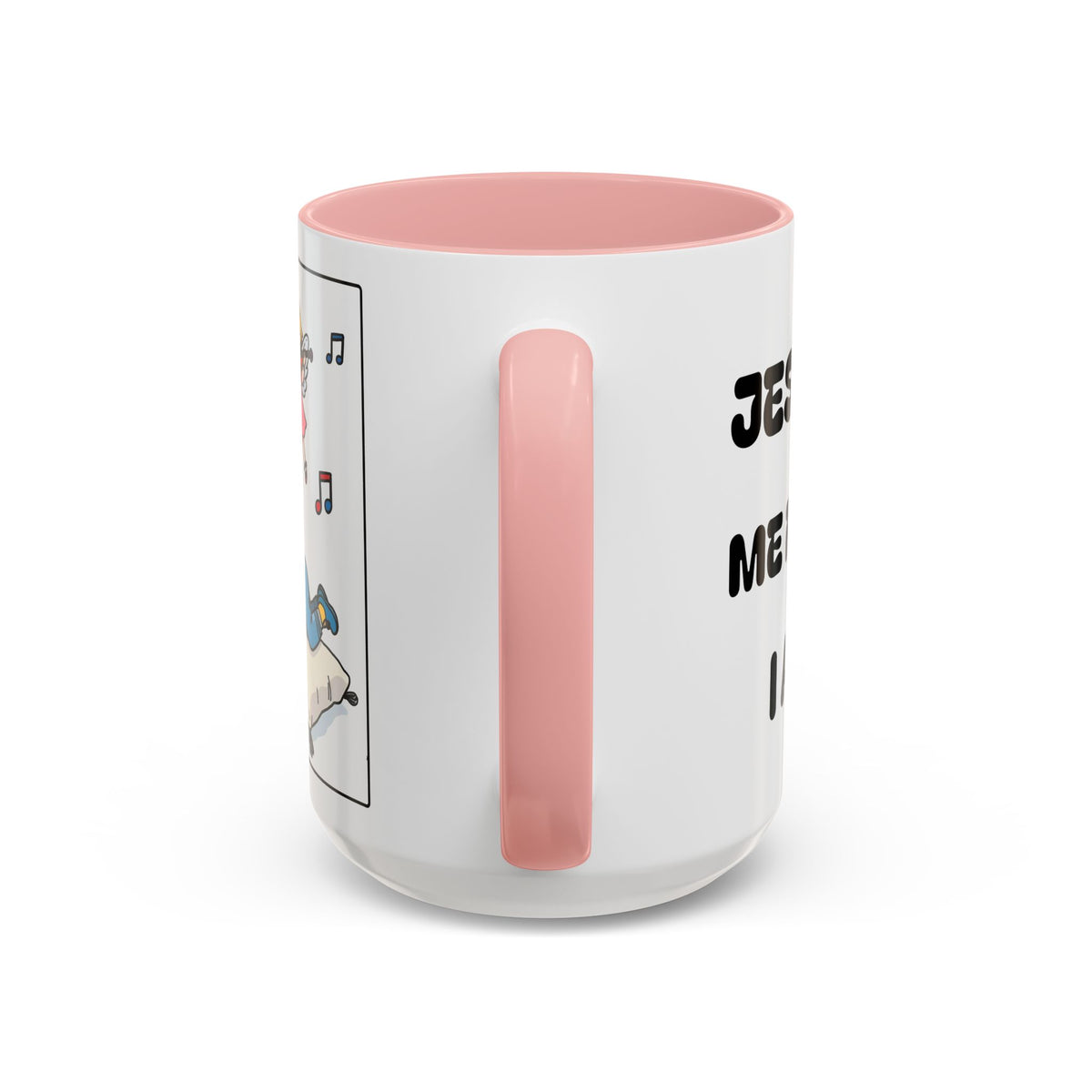 Jesus Helps Me Rest When Im Tired — Religious Accent Coffee Mug —