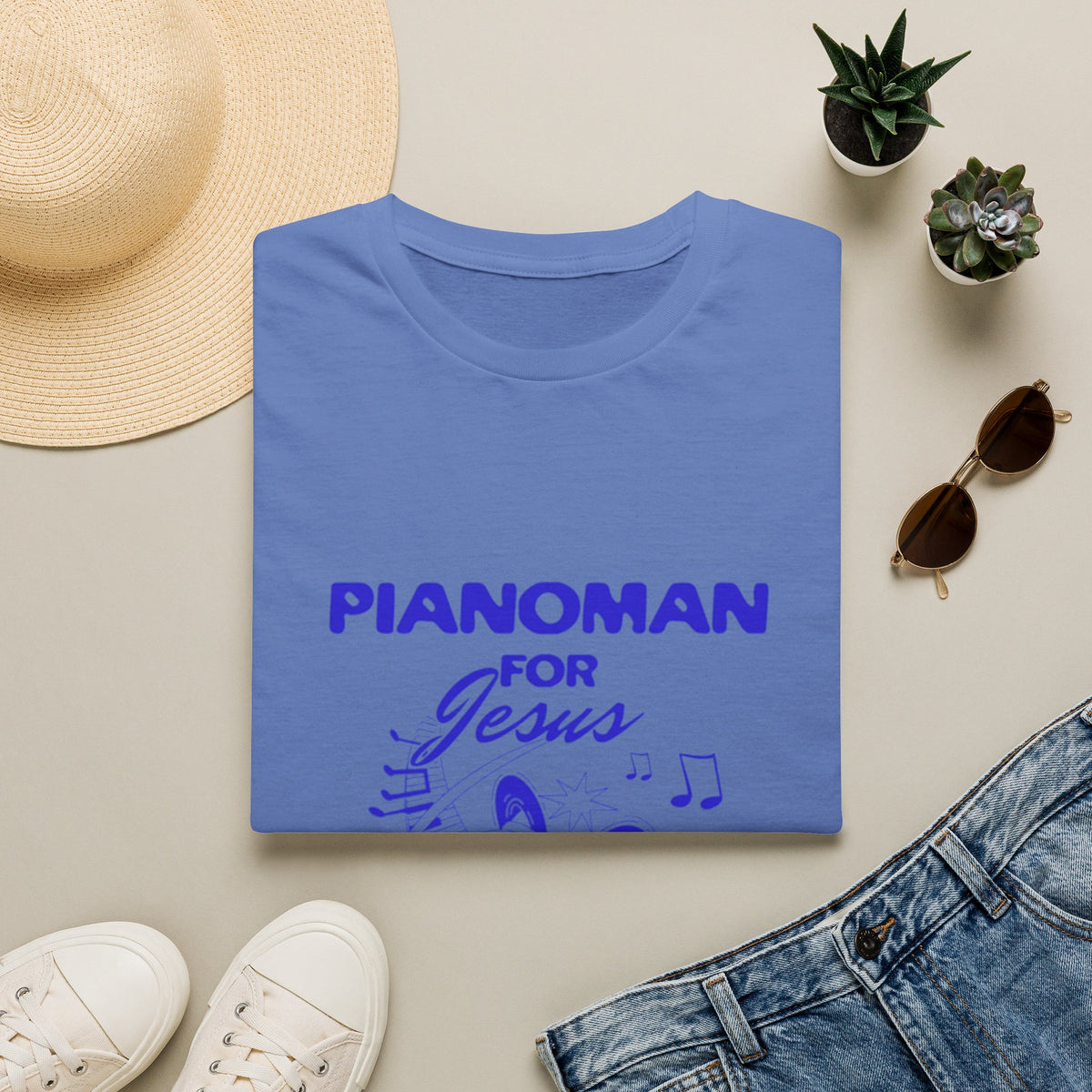 Pianoman for Jesus T-Shirt — Christian Musician Tee
