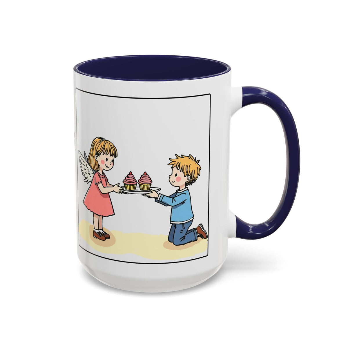 Do Everything With Love II —  Accent Coffee Mug — Inspirational Kid-Friendly Ceramic Mug (11/15oz)