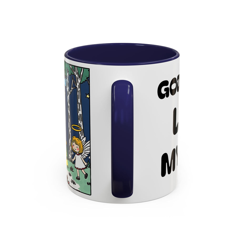 Gods Words Light My Path — Accent Coffee Mug