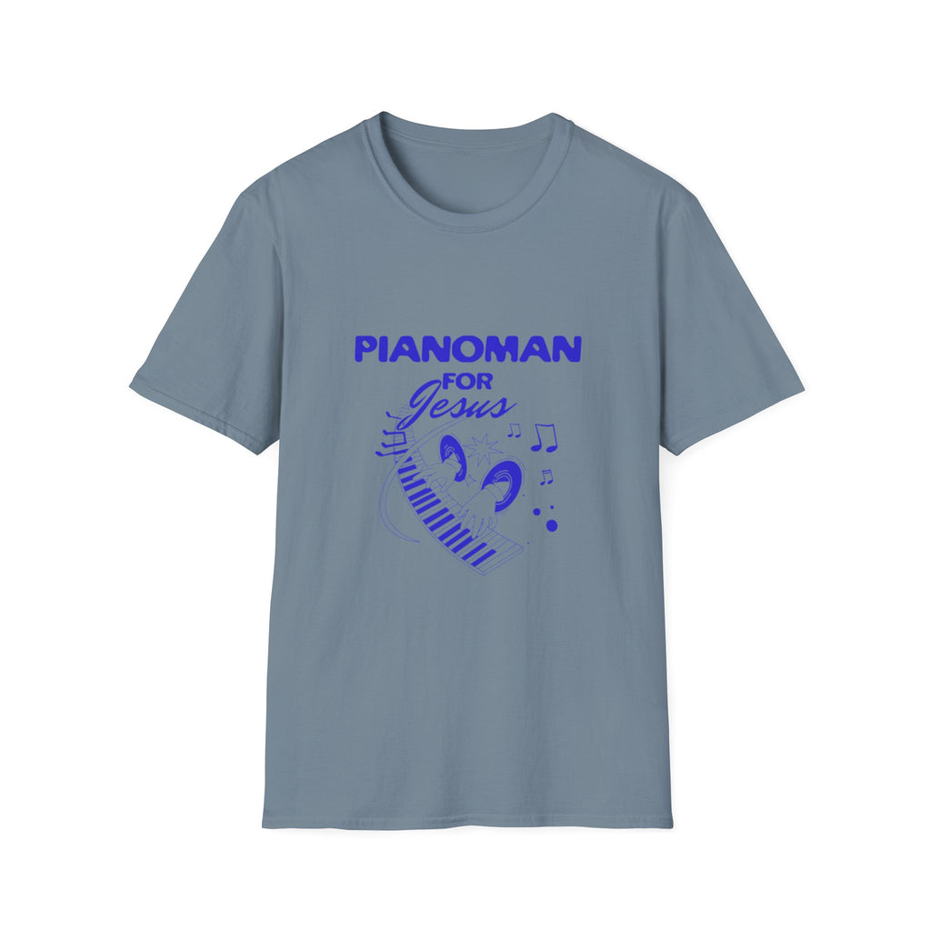 Pianoman for Jesus T-Shirt — Christian Musician Tee
