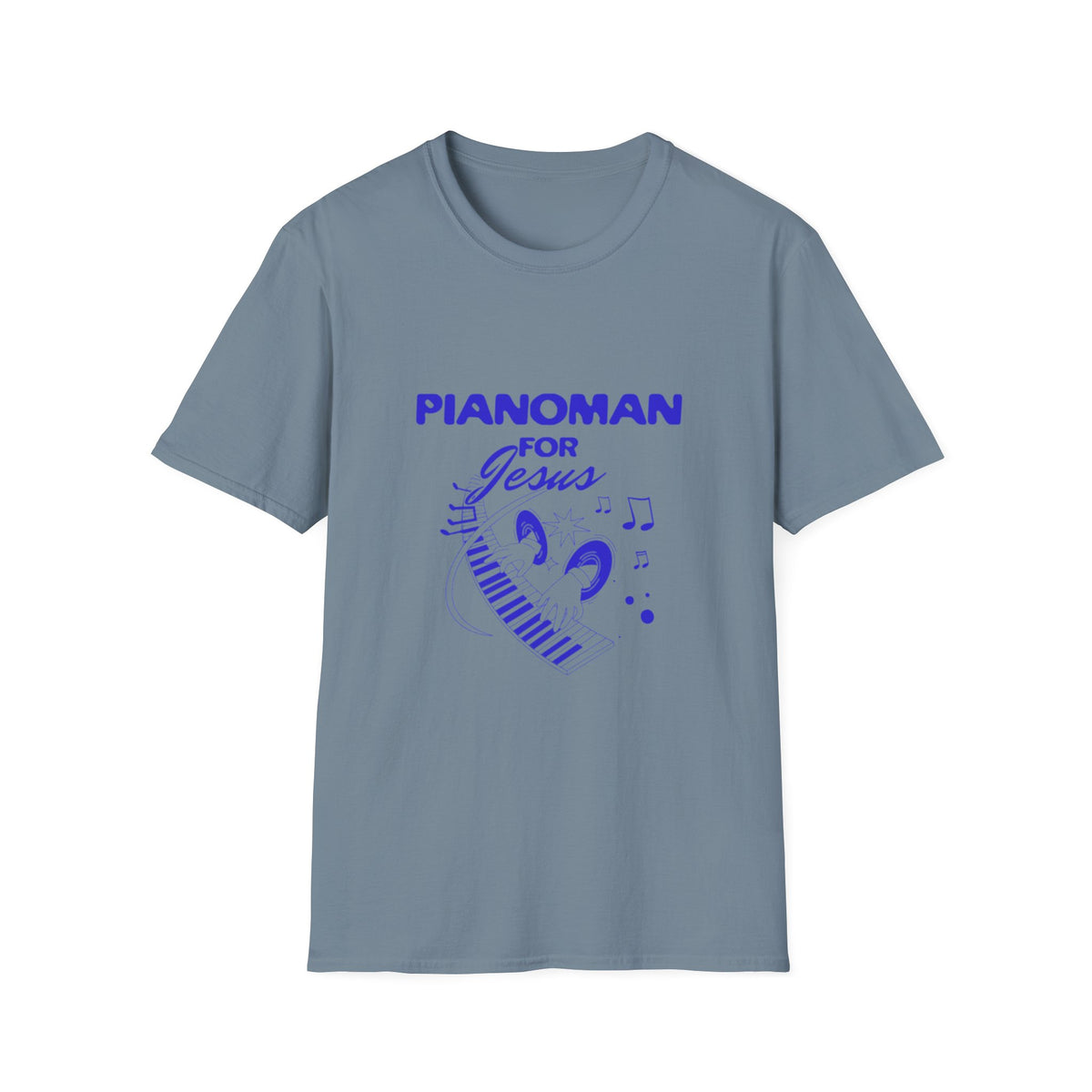 Pianoman for Jesus T-Shirt — Christian Musician Tee