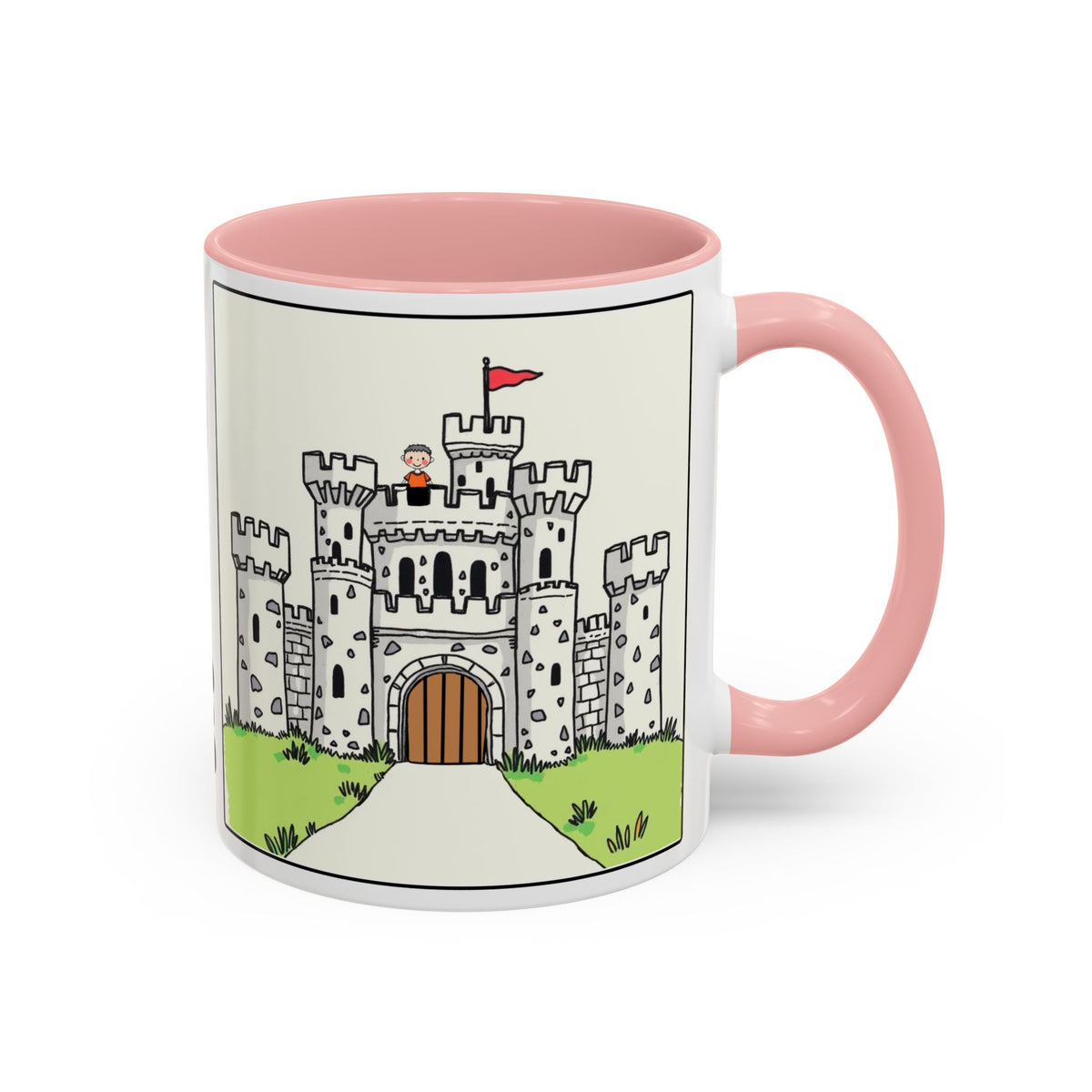 God Is My Refuge — Castle Accent Coffee Mug — 11/15oz Christian Inspirational Gift