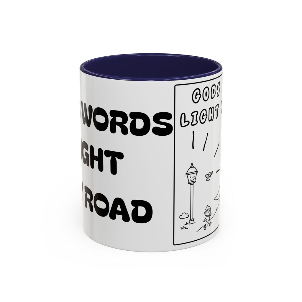 Gods Words Light My Road  - Accent Coffee Mug