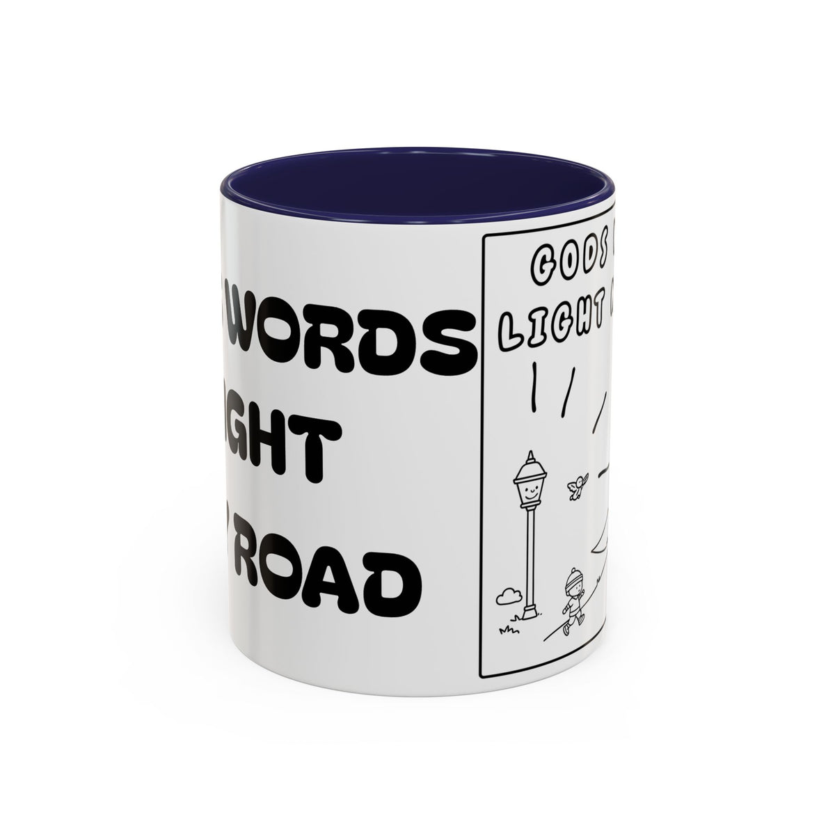 Gods Words Light My Road  - Accent Coffee Mug