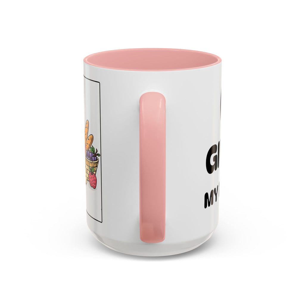 God Gives Me My Daily Bread II Daily Bread — Accent Coffee Mug —  Inspirational Christian Mug