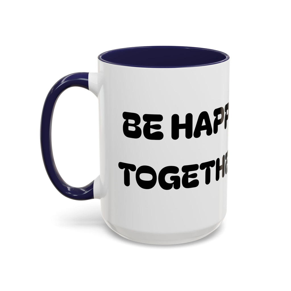 Be Happy Together — Accent Coffee Mug — Kids Balloons Doves Ceramic Gift (11/15oz)
