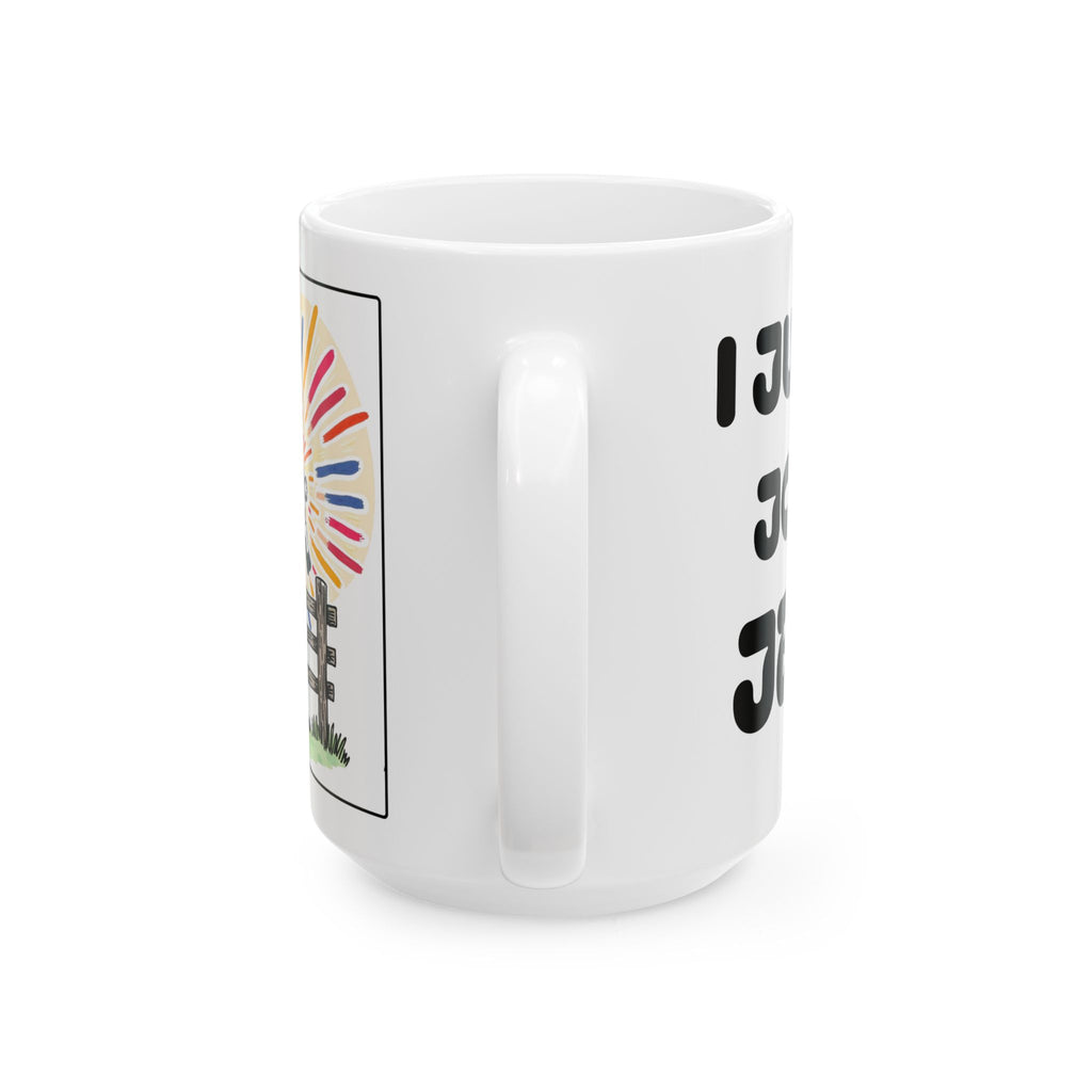 I Jump for Joy For Jesus — Ceramic Mug — Colorful Faith Coffee Cup (11oz & 15oz)
