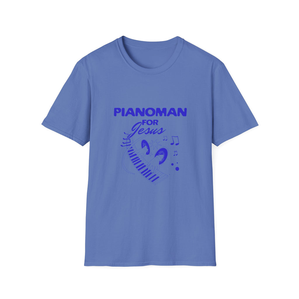 Pianoman for Jesus T-Shirt — Christian Musician Tee