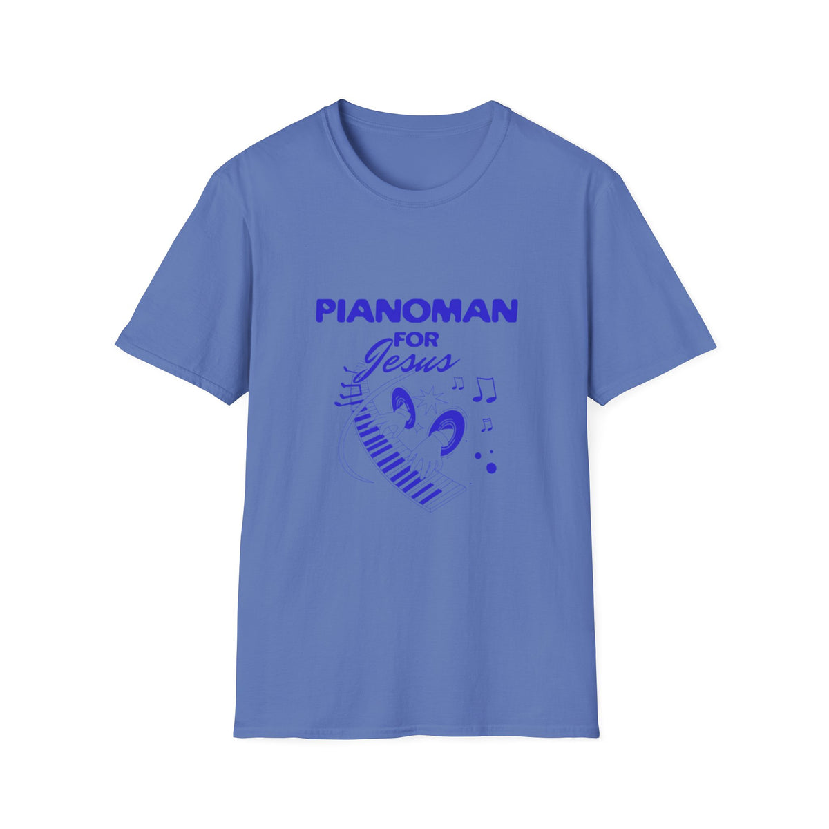 Pianoman for Jesus T-Shirt — Christian Musician Tee