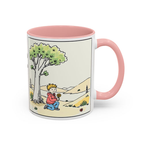 Be Still and Trust God II —  Accent Coffee Mug — Inspirational Christian Scripture Gift (11/15oz)