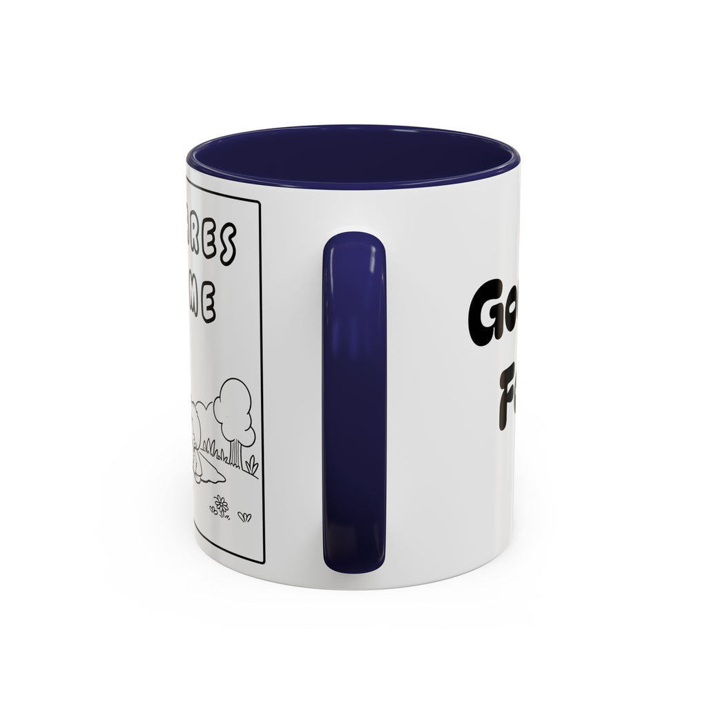 God Cares For Me — Accent Coffee Mug — Inspirational Faith Nursery Design (11/15 oz)