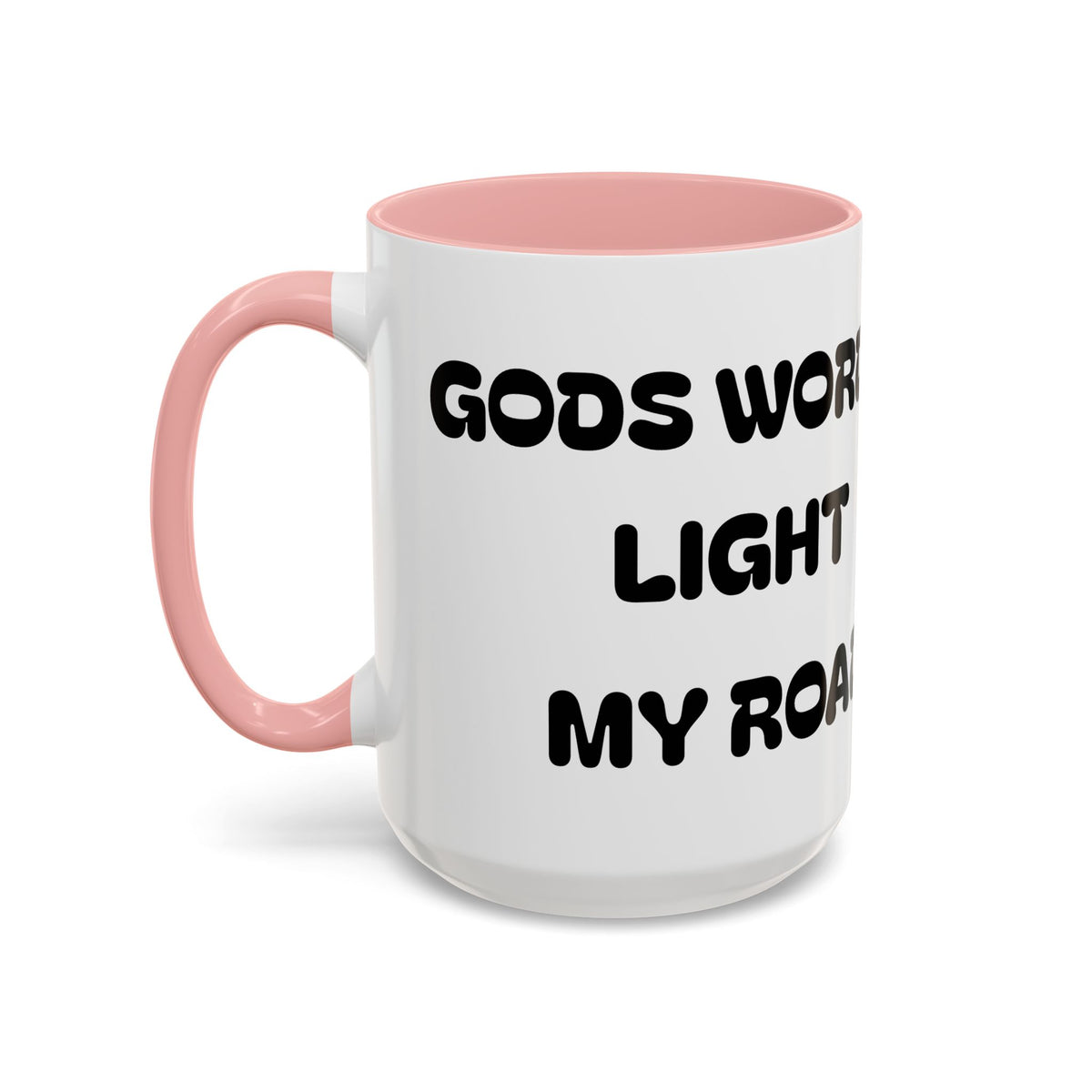 Gods Words Light My Road  - Accent Coffee Mug