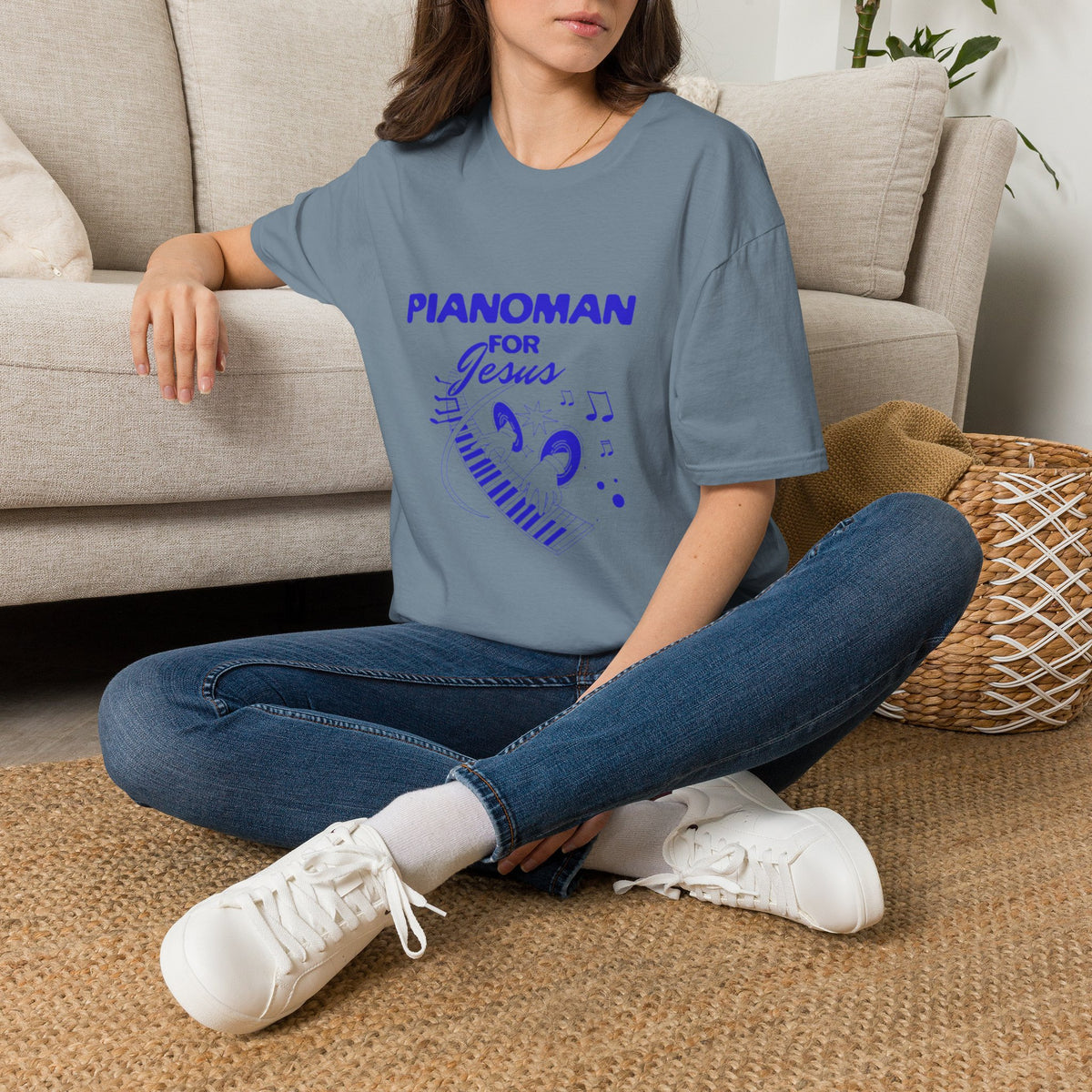 Pianoman for Jesus T-Shirt — Christian Musician Tee