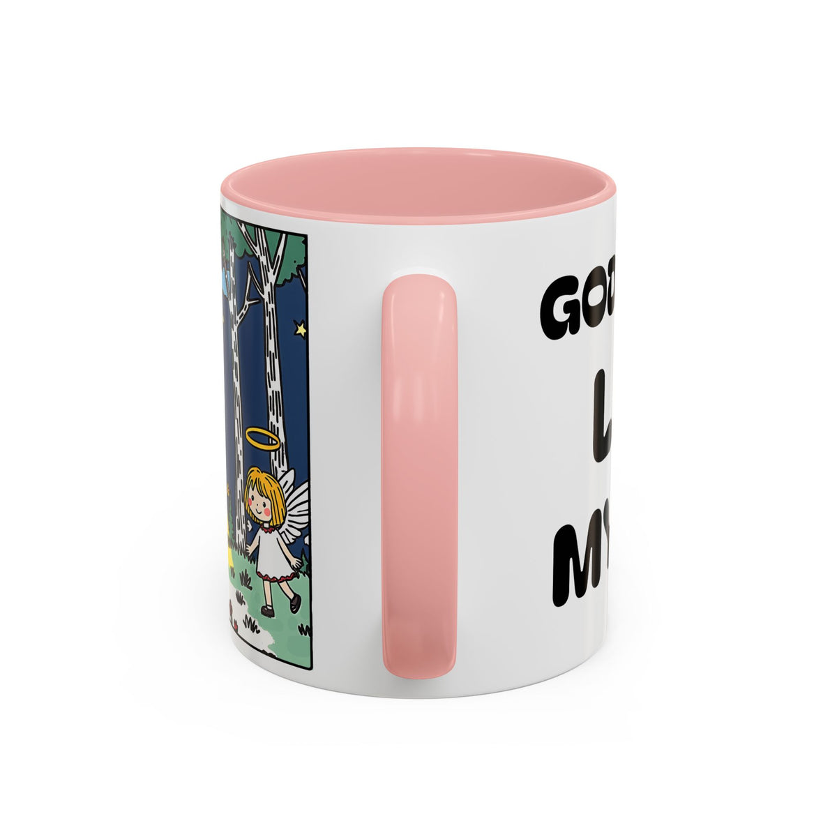 Gods Words Light My Path — Accent Coffee Mug