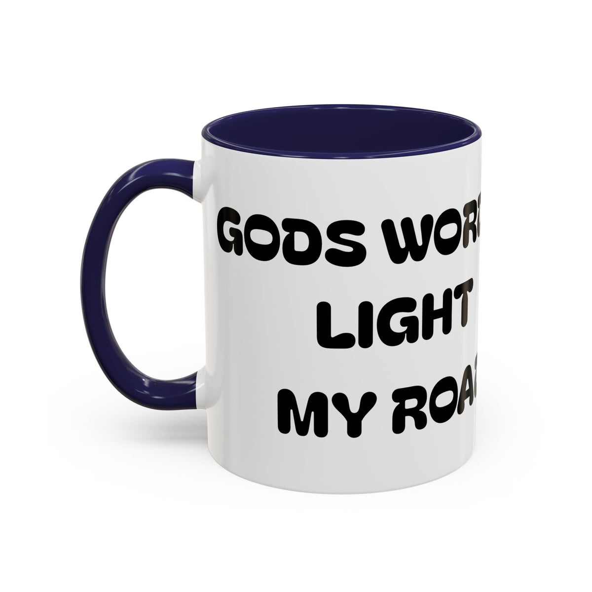 Gods Words Light My Road  - Accent Coffee Mug