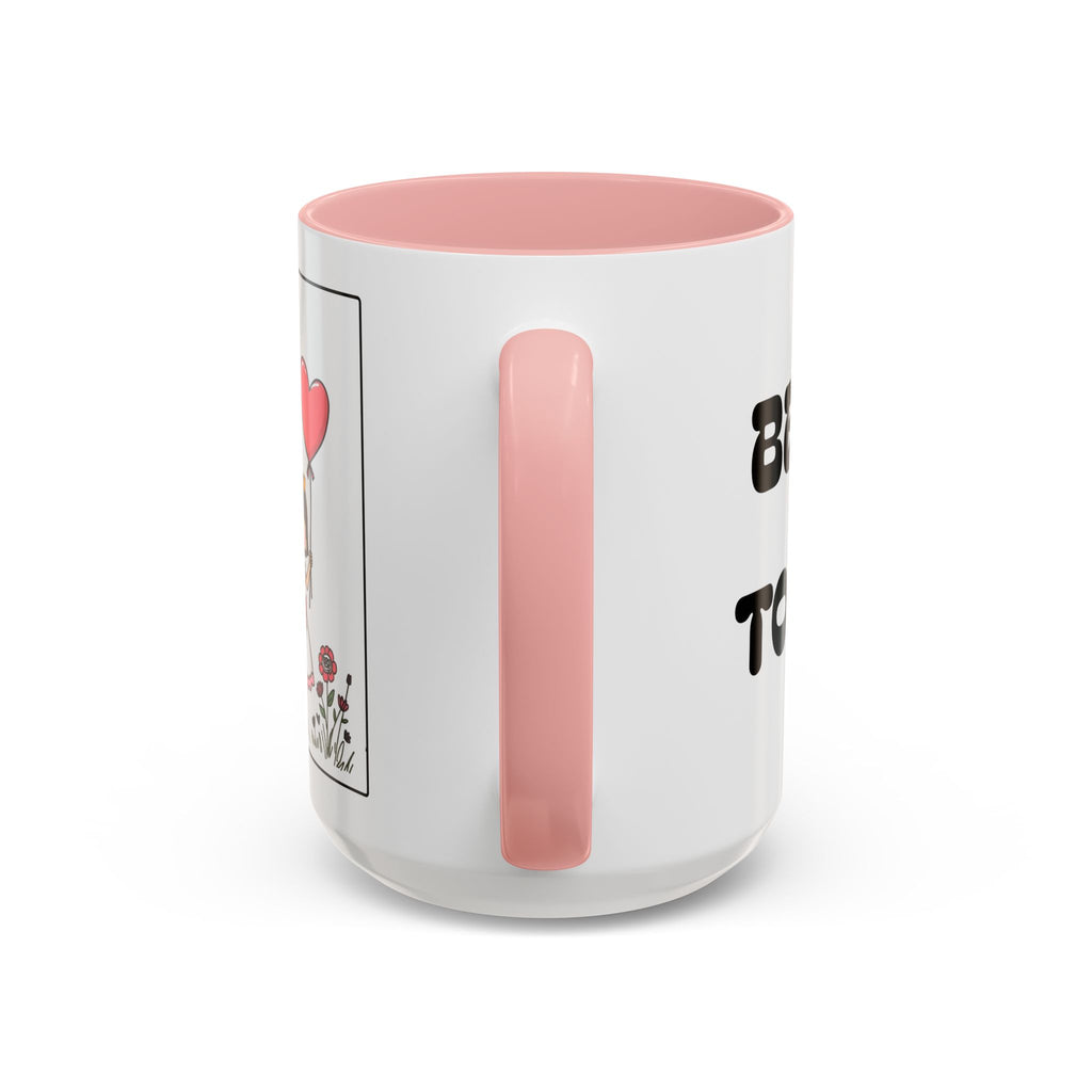 Be Happy Together — Accent Coffee Mug — Kids Balloons Doves Ceramic Gift (11/15oz)