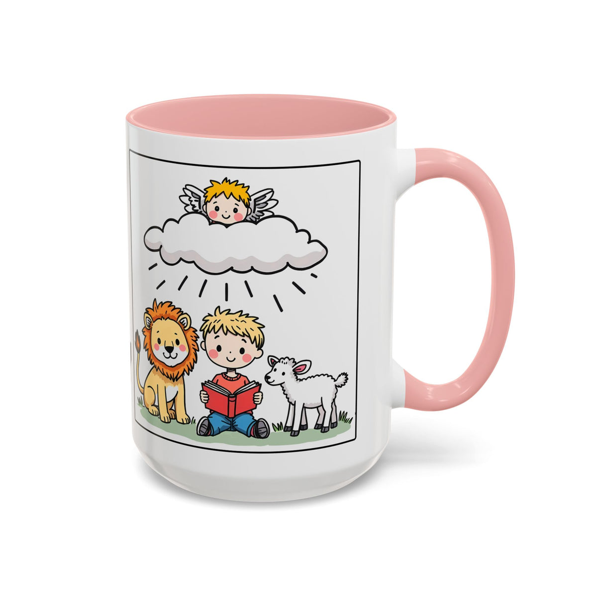 I Read About God Every Day II — Kids Christian Accent Coffee Mug (11/15oz)