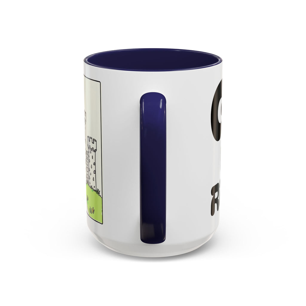 God Is My Refuge — Castle Accent Coffee Mug — 11/15oz Christian Inspirational Gift