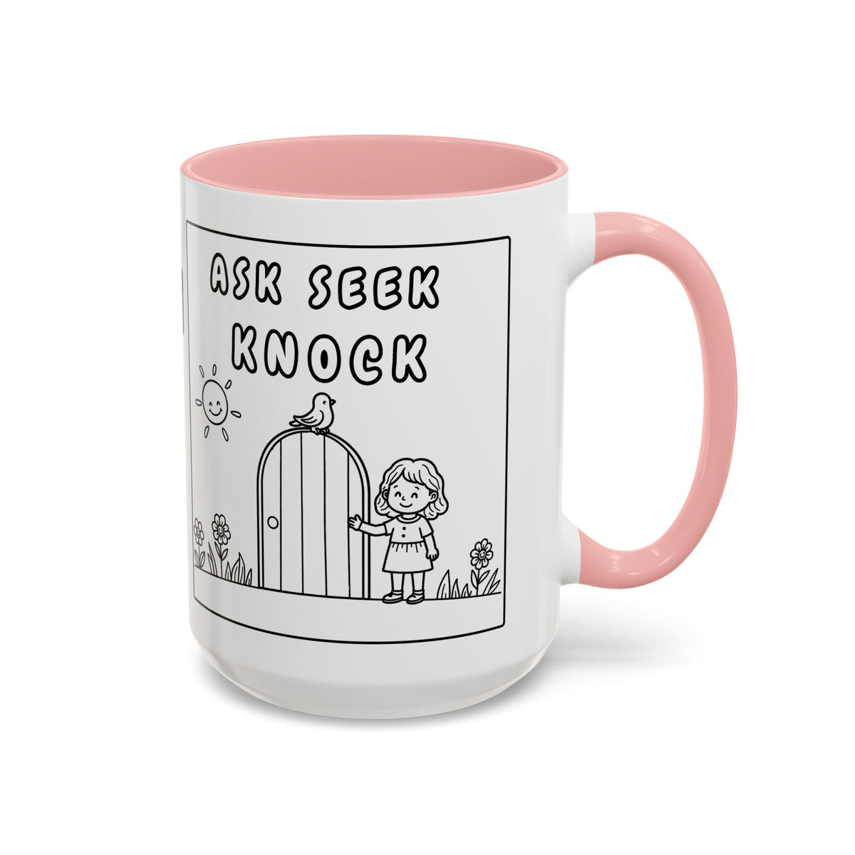 Knock And I WILL Open The DOOR! – Inspirational  Christian Encouragement Tea Cup (11/15oz)