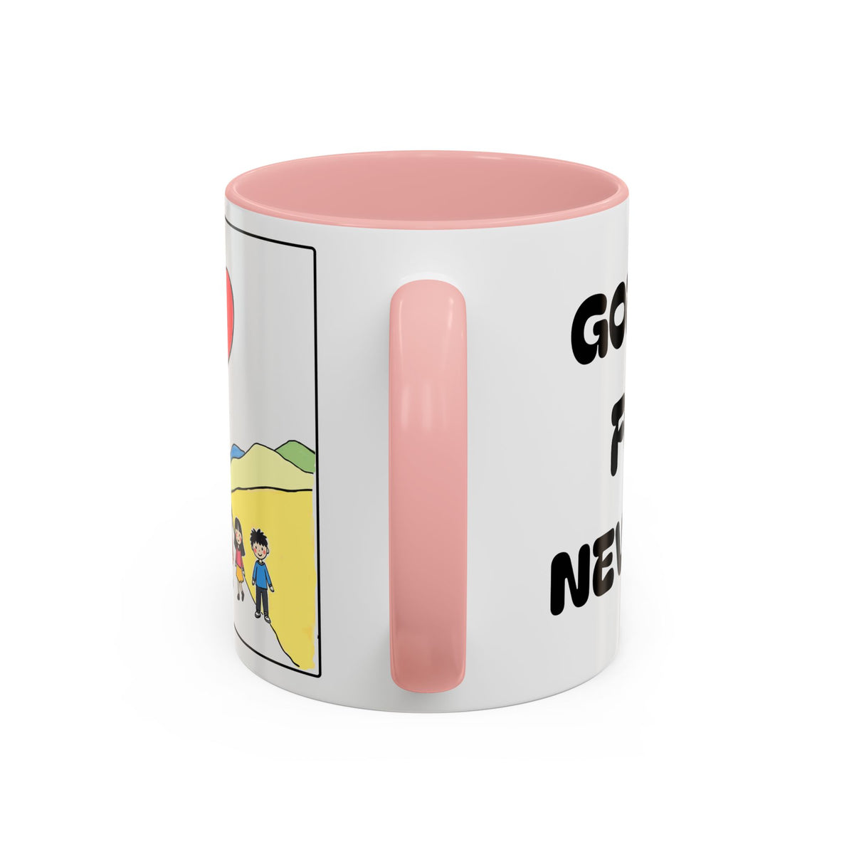Gods Love For US Never Ends — Inspirational Accent Mug —  (11/15oz)